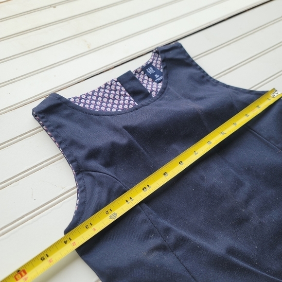 Gap Kids Girls Navy Blue Uniform Jumper Dress Sleveless Plaid M (8) - Picture 6 of 9